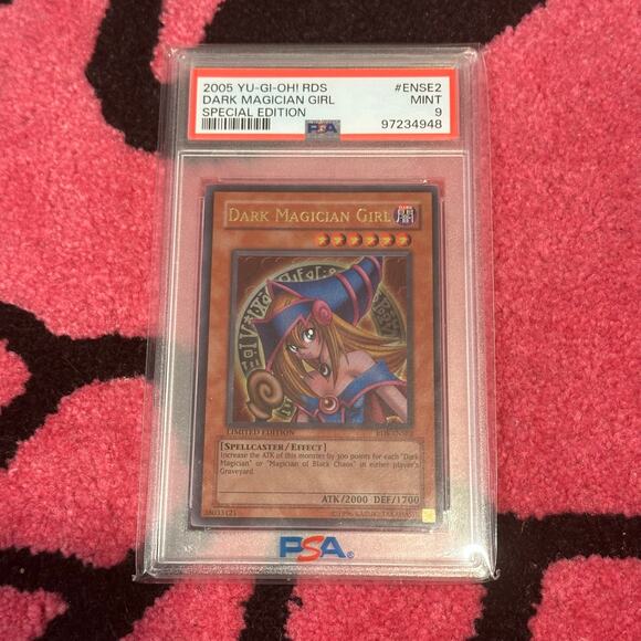 Yu-Gi-Oh Dark Magician Girl RDS-ENSE2 Rise of Destiny PSA 9 - Picture 1 of 3